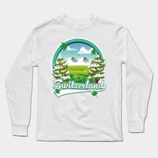 Switzerland travel logo Long Sleeve T-Shirt